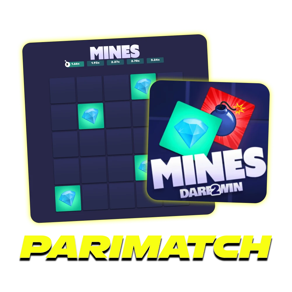 Play Mines online on official Parimatch casino website.