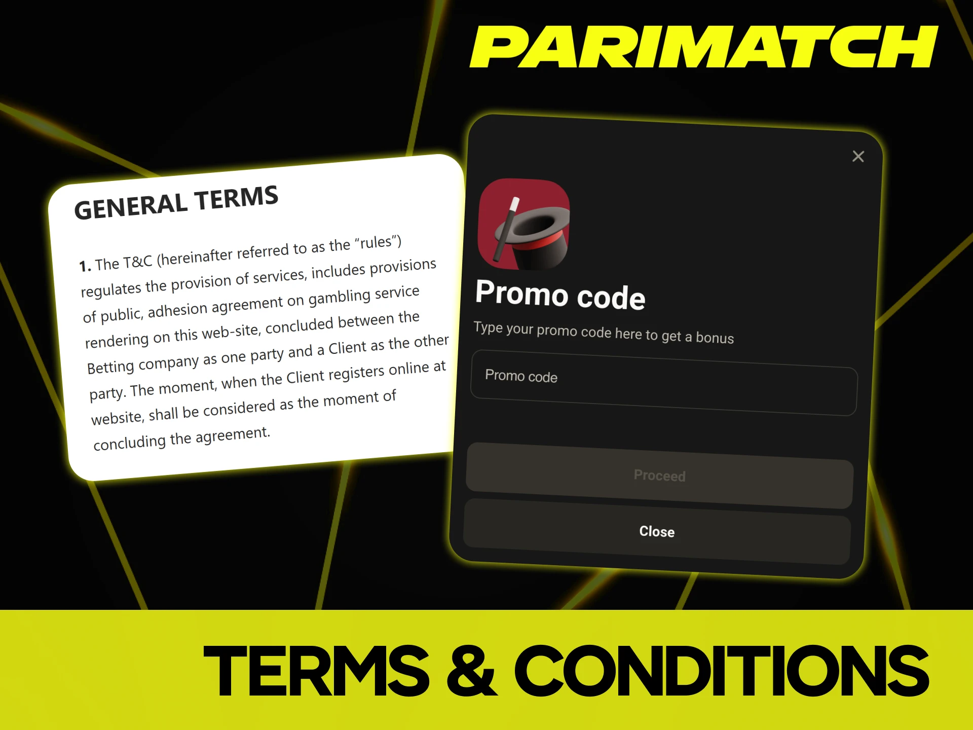 Read Parimatch bonus code terms and conditions.