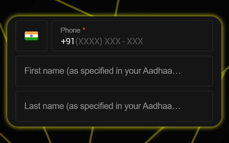 Update your information at Parimatch Personal Data section.