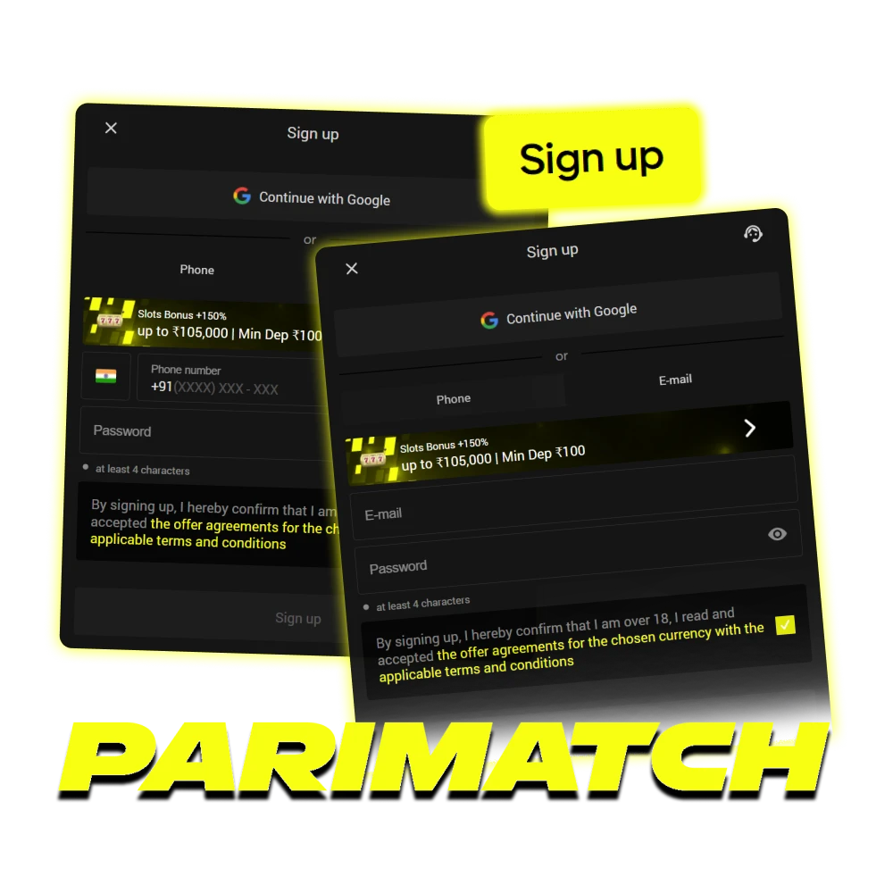 Create an account at Parimatch official website and get benefits.