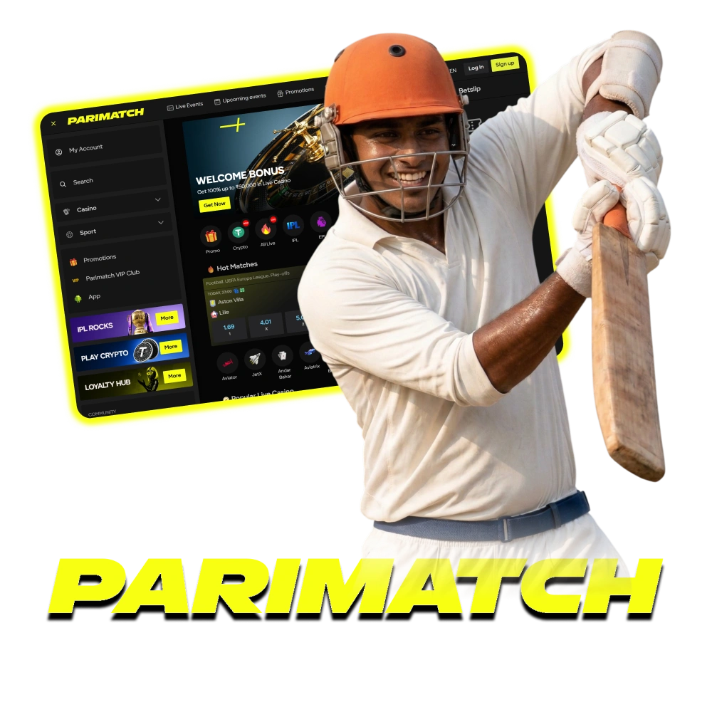 Explore the Parimatch homepage for cricket betting, live events, and casino bonuses.